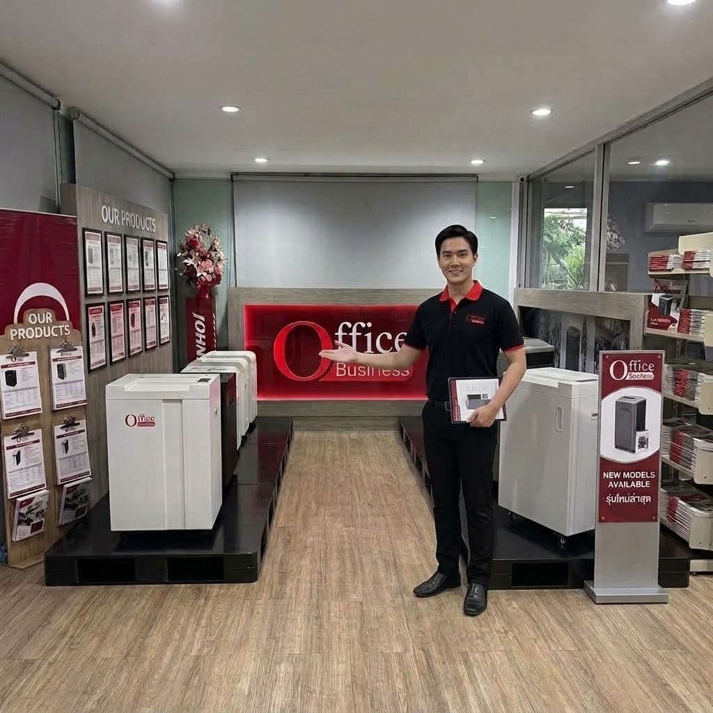 บริษัท ออฟฟิต บิซซิเนส จำกัด ศูนย์จำหน่ายและซ่อมเครื่องทำลายเอกสาร Office Business